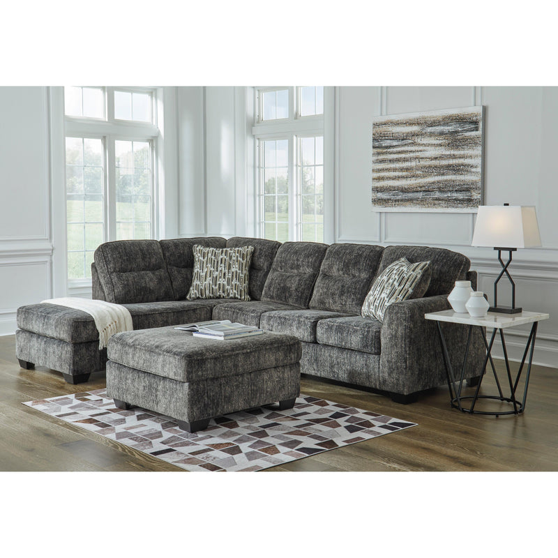 Chloe Toast Sectional With Left Arm Facing Chaise Chloe Silver