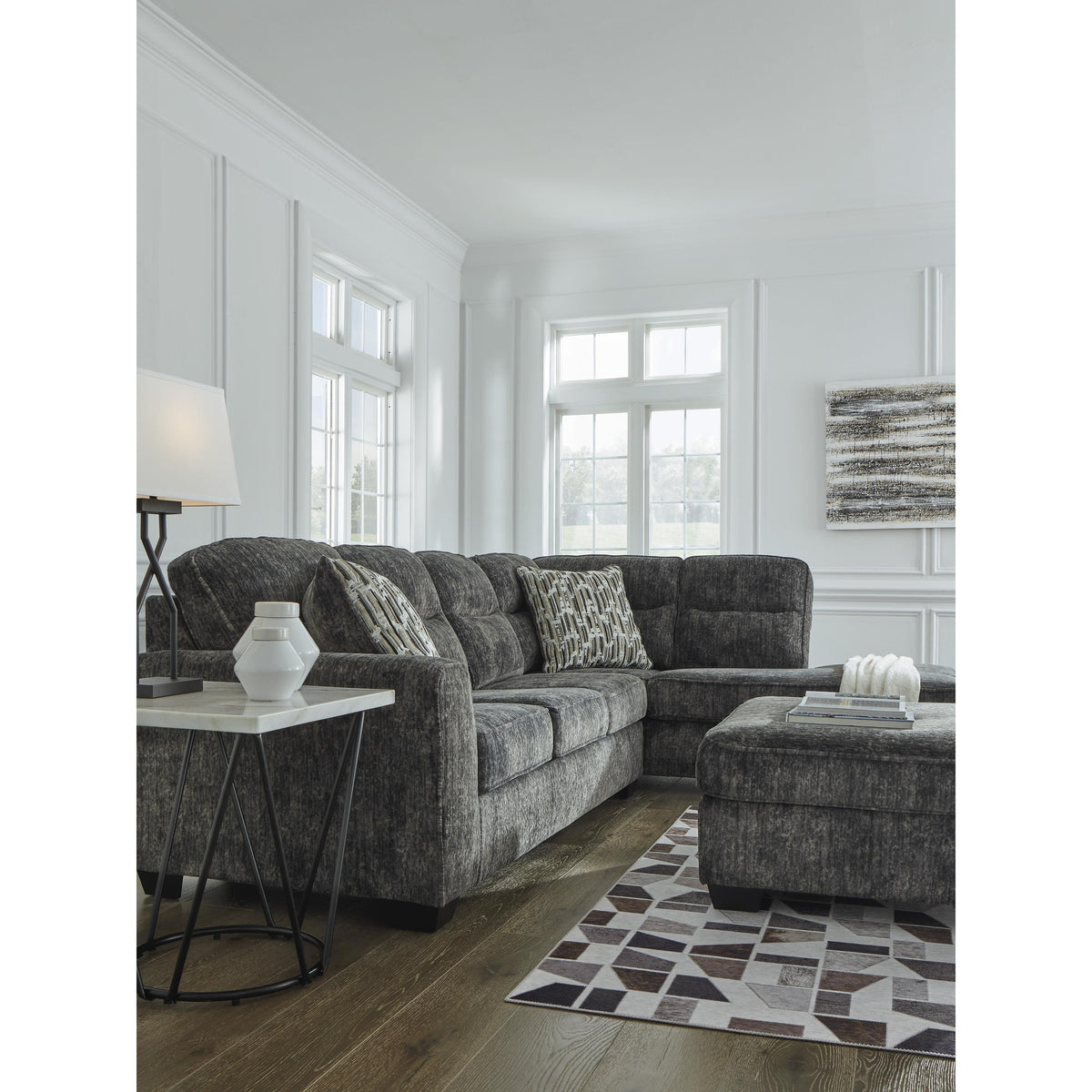 @L Lonoke Gunmetal Sectional From Home Gallery Stores | Home