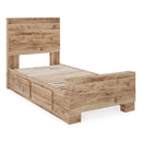 Signature Design by Ashley Hyanna B1050B24 Twin Panel Bed with 1 Side Storage IMAGE 3
