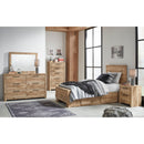 Signature Design by Ashley Hyanna B1050B24 Twin Panel Bed with 1 Side Storage IMAGE 5