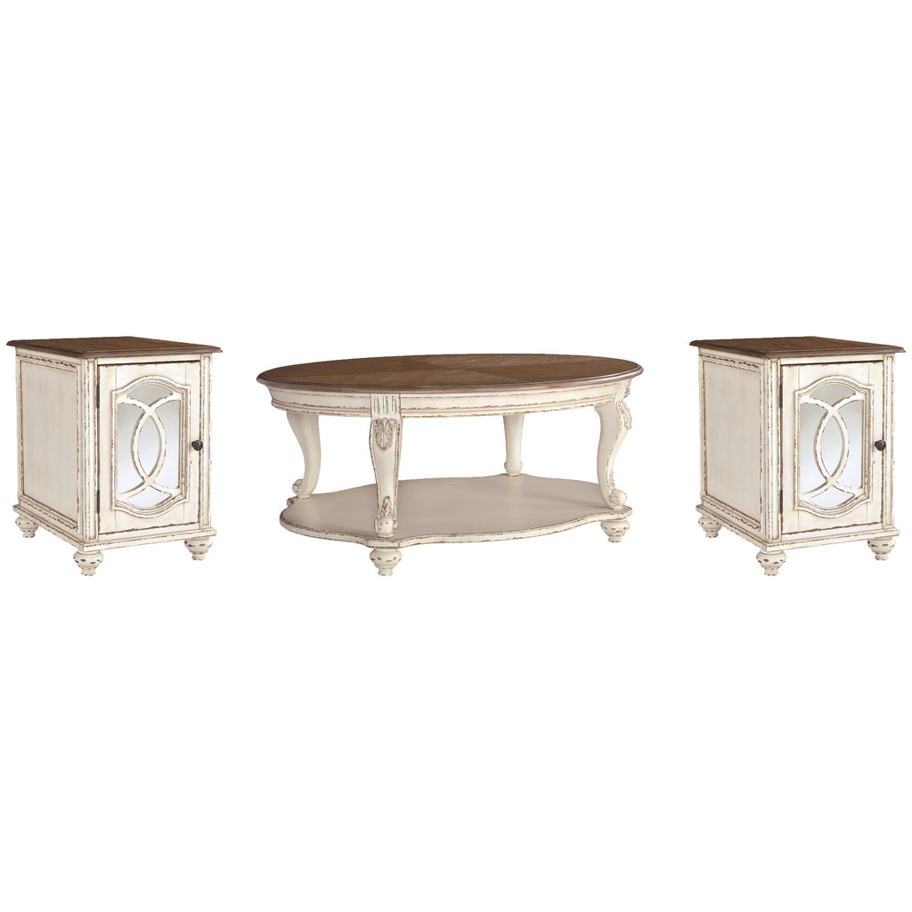 Signature Design by Ashley Realyn Occasional Table Set T743 0 T743 7 T743 7