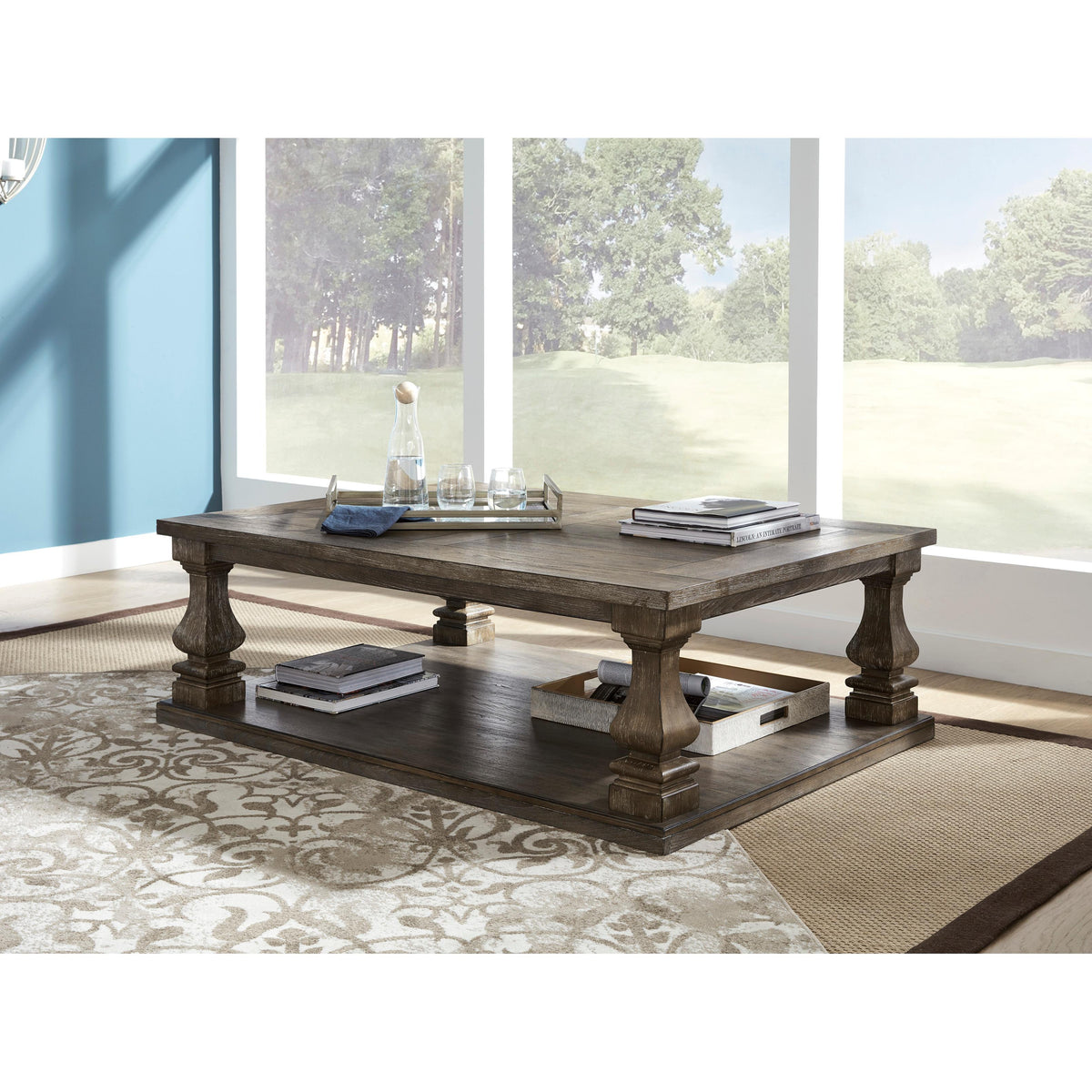 Signature Design by Ashley Johnelle T776T1 Coffee Table and 2 End Tabl