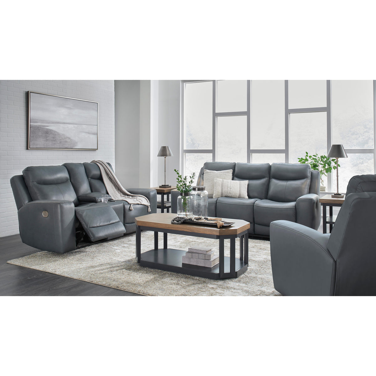 Signature Design by Ashley Mindanao U5950413 Power Recliner with Adjus