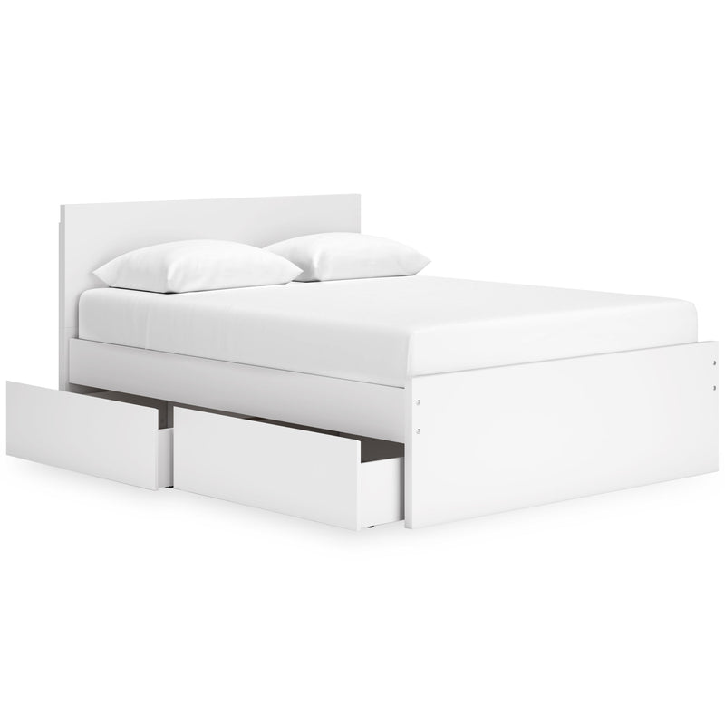 Signature Design by Ashley Onita EB9630B16 Queen Panel Platform Bed with 2 Side Storage IMAGE 2