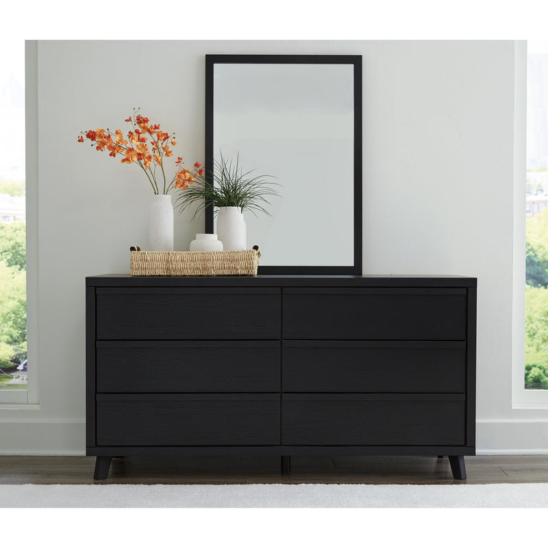 Danziar - Black - Six Drawer Dresser Danziar - Black - Six Drawer Dresser
