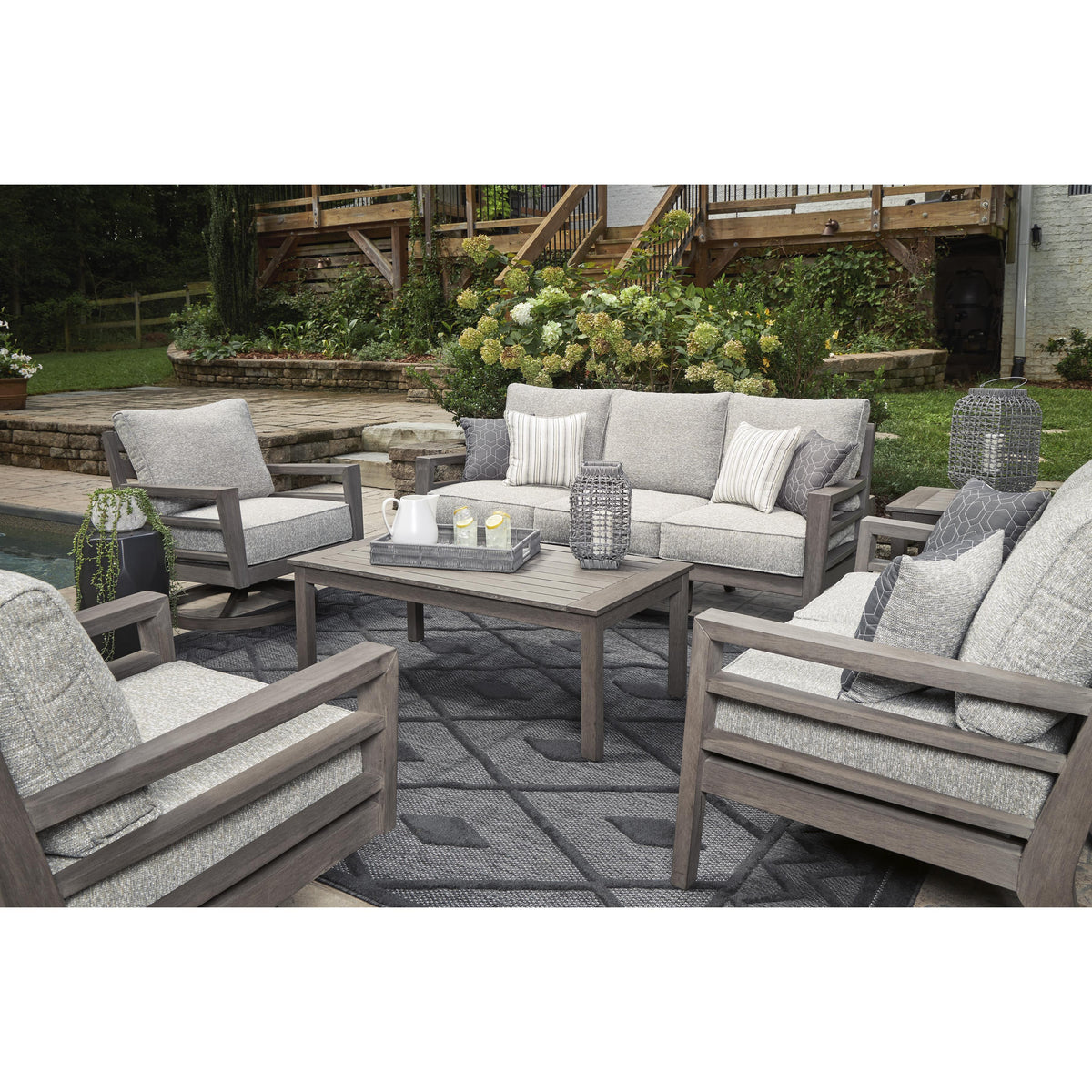 Signature Design by Ashley Hillside Barn P564-835 Loveseat with Cushio