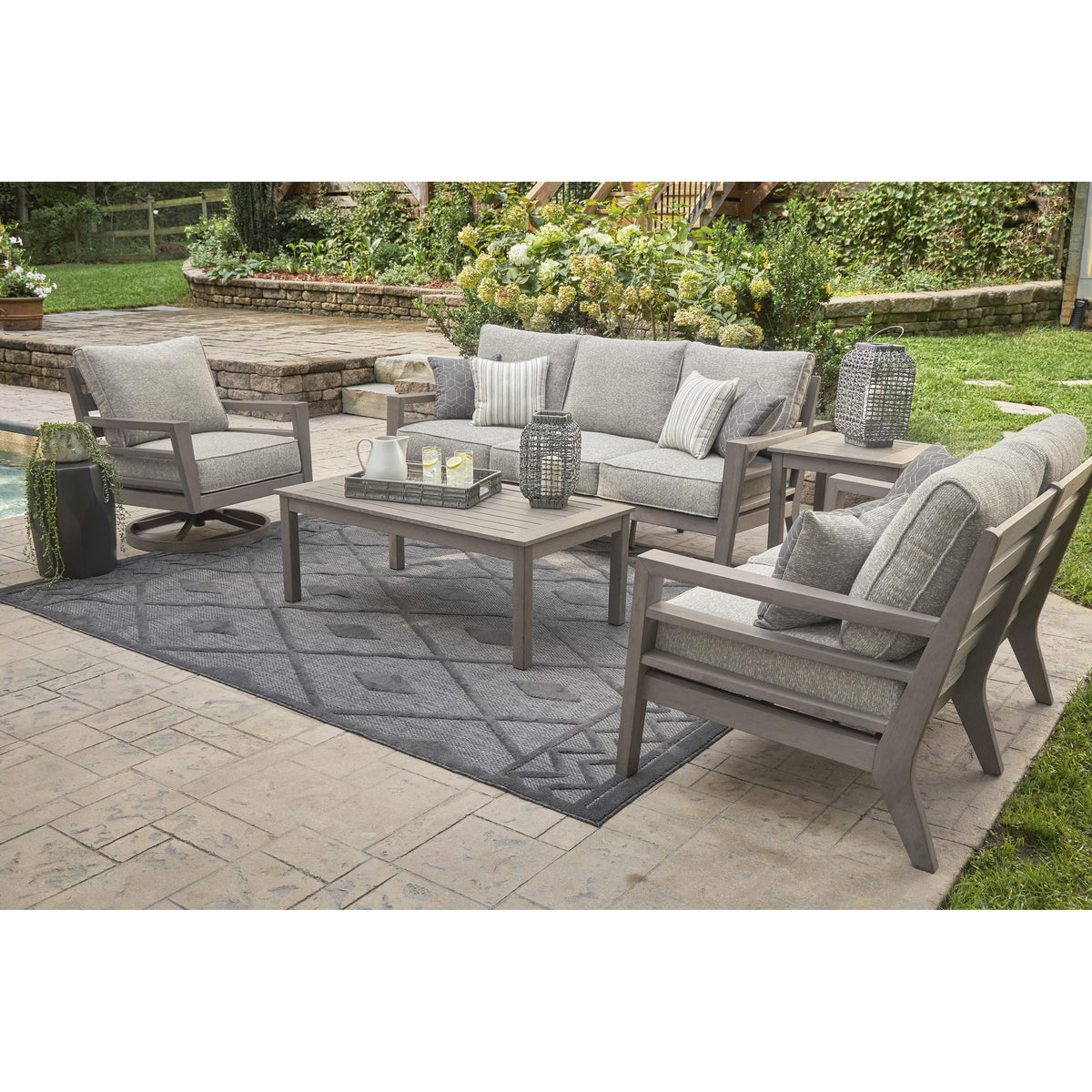 Signature Design by Ashley Hillside Barn P564-835 Loveseat with Cushio
