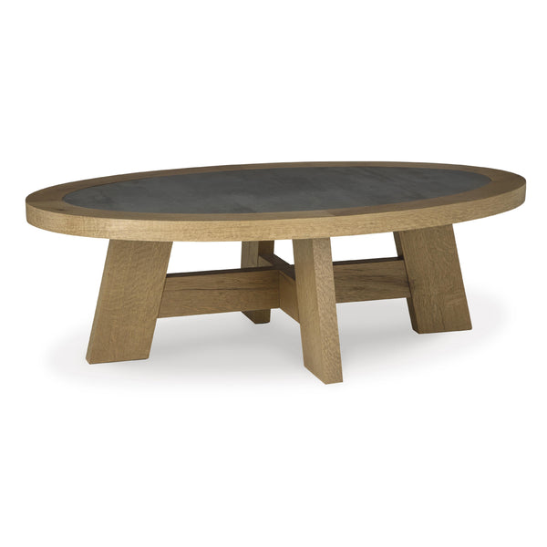  Signature Design by Ashley Brinstead T839-0 Oval Cocktail Table IMAGE 1