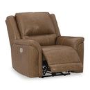 Signature Design by Ashley Trasimeno Power Leather Match Recliner U8281513 IMAGE 2