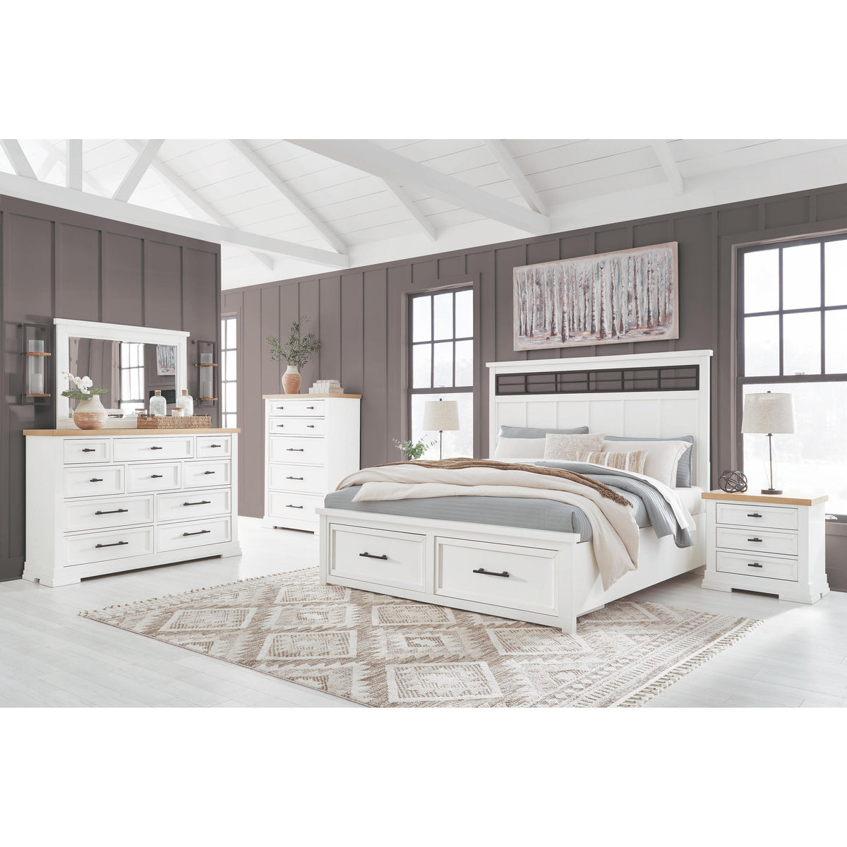 Benchcraft Ashbryn B844-93 Three Drawer Night Stand