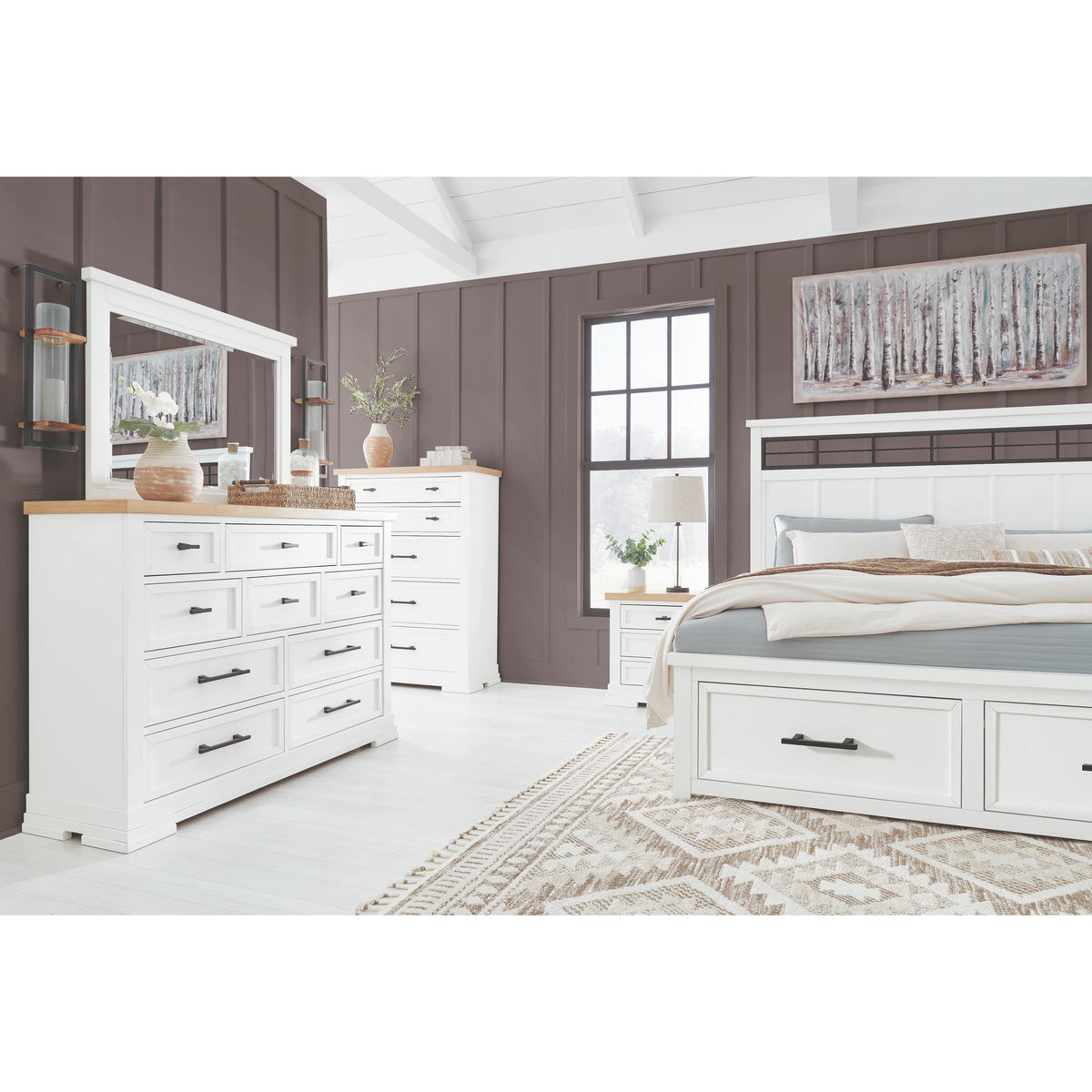 Benchcraft Ashbryn B844B1 Dresser and Mirror