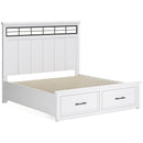 Signature Design by Ashley Ashbryn California King Panel Bed with Storage B844-58/B844-56S/B844-94 IMAGE 5