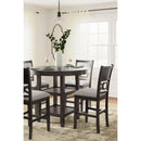  Signature Design by Ashley Langwest D422-223 Dining Room Counter Table Set IMAGE 4