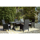  Signature Design by Ashley Beachcroft P792-625 Rectangular Dining Table with Umbrella Option IMAGE 13