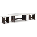 Signature Design by Ashley Burkhaus T779T1 Coffee Table and 2 Ends IMAGE 1