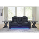  Signature Design by Ashley Fyne-Dyme 3660318 Power Reclining Loveseat with Console and Adjustable Headrest IMAGE 6
