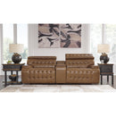 Signature Design by Ashley Temmpton U92708S2 3 pc Power Reclining Sectional Loveseat with Console IMAGE 2