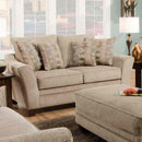 Franklin Ashland Stationary Fabric Loveseat 811-20 8213-25 IMAGE 1