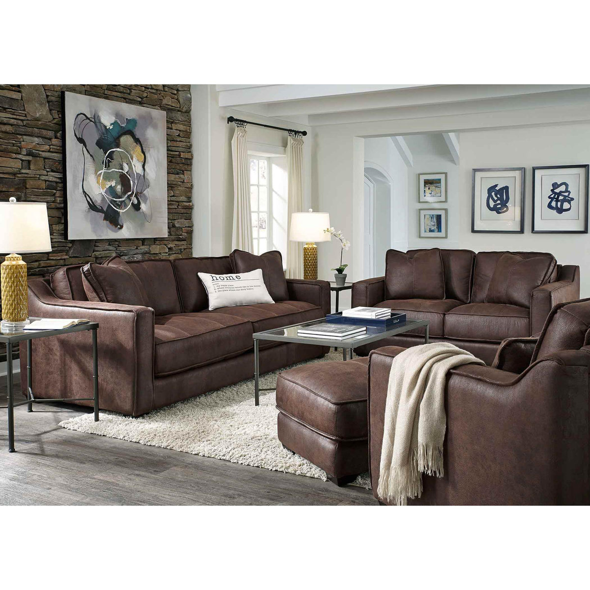 Franklin Pax Stationary Fabric Sofa 888-40 8622-12