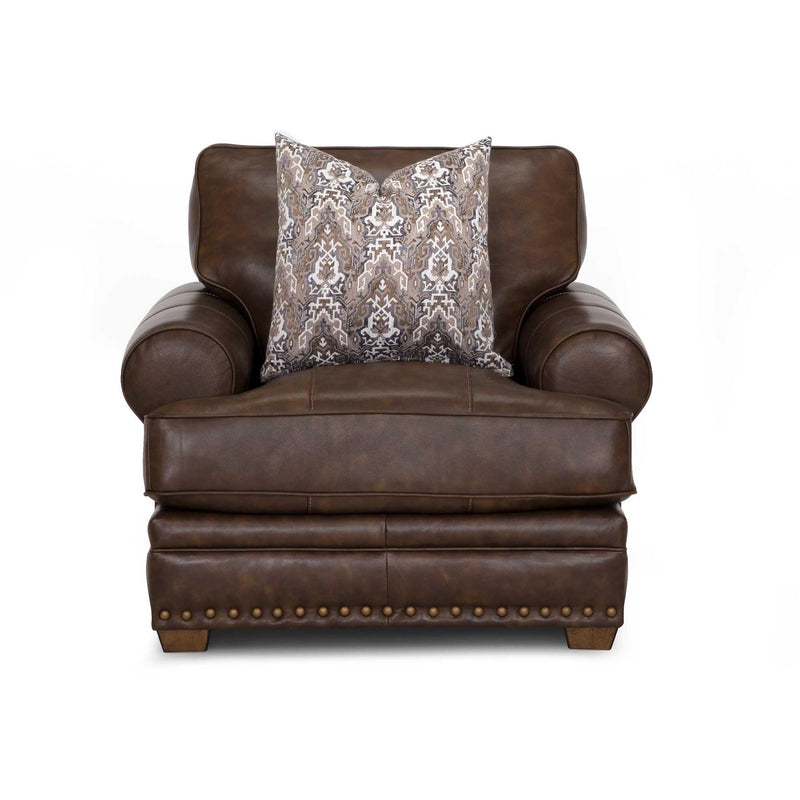 Franklin Tula Stationary Leather Chair 912-88 LM 96-15 IMAGE 2
