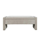 Jofran Braun Bench BRAUN-BN-GRY IMAGE 2