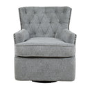 Jofran Bryson Swivel Fabric Accent Chair Bryson Swivel Accent Chair - Bryson Ash IMAGE 2