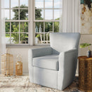Jofran Harper Swivel Fabric Accent Chair HARPER-SW-SKY IMAGE 5