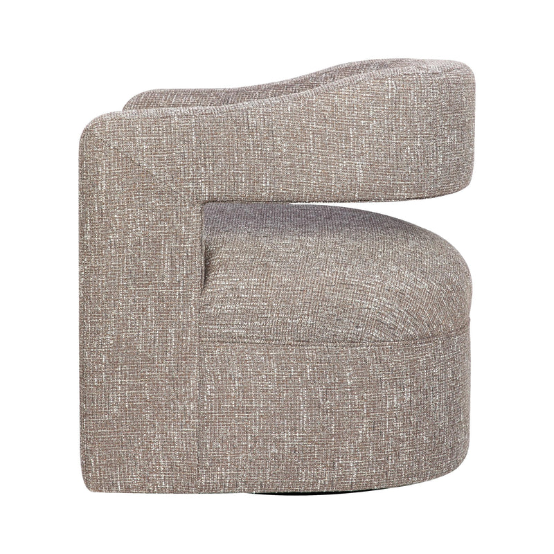 Jofran Lexy Swivel Fabric Accent Chair LEXY-SW-CHOCO IMAGE 3