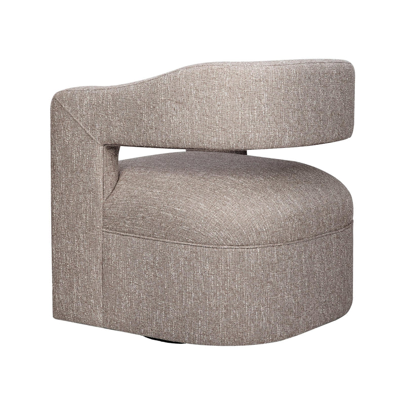 Jofran Lexy Swivel Fabric Accent Chair LEXY-SW-CHOCO IMAGE 4