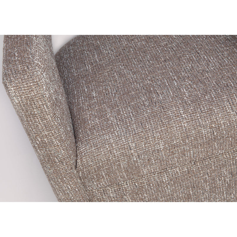 Jofran Lexy Swivel Fabric Accent Chair LEXY-SW-CHOCO IMAGE 6
