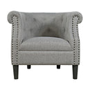 Jofran Lily Stationary Fabric Accent Chair LILY-CH-ASH IMAGE 2