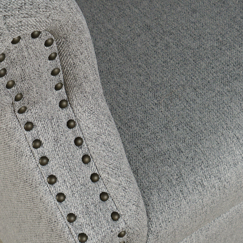 Jofran Lily Stationary Fabric Accent Chair LILY-CH-ASH IMAGE 9