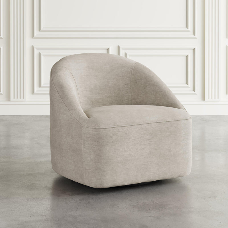 Jofran Lulu Swivel Fabric Accent Chair LULU-SW-TAUPE IMAGE 7