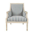 Jofran McKenna Stationary Fabric Accent Chair MCKENNAKD-CH-BLUSTRP IMAGE 2