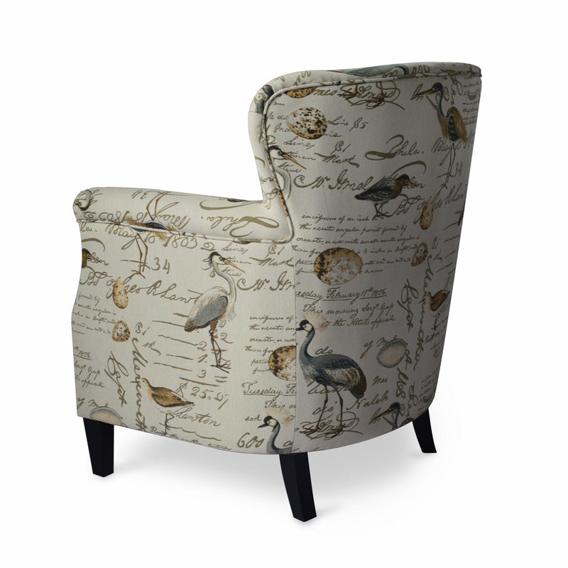 Jofran Phoebe Stationary Fabric Accent Chair PHOEBE-CH-CREAM IMAGE 4