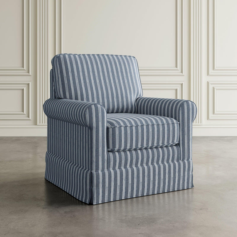 Jofran Riley Swivel Fabric Accent Chair RILEY-SW-NAVY IMAGE 7