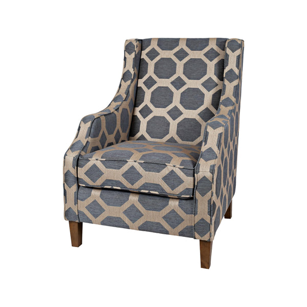 Jofran Sanders Stationary Fabric Accent Chair SANDERS-CH-GREY IMAGE 1