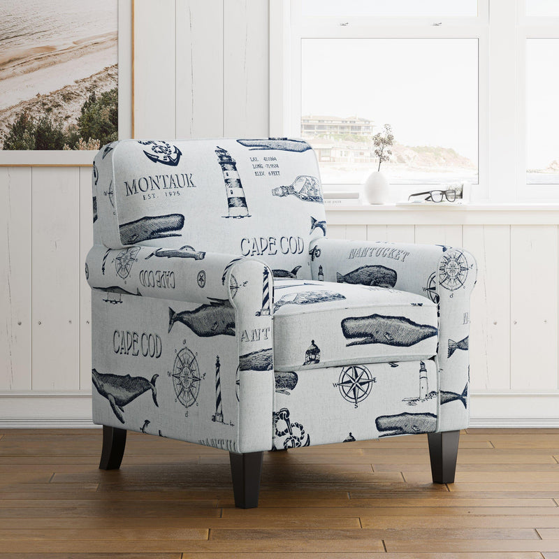 Jofran Seafarer Stationary Fabric Accent Chair SEAFARER-CH-NATURAL IMAGE 5