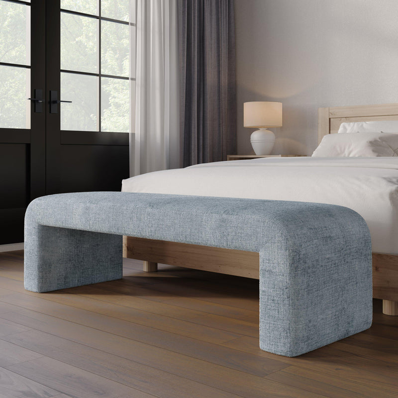 Jofran Sophia Bench SOPHIA-BN-LGBLU IMAGE 4