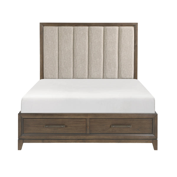 Homelegance Cambridge King Upholstered Platform Bed with Storage 1422KN-1EK* IMAGE 1