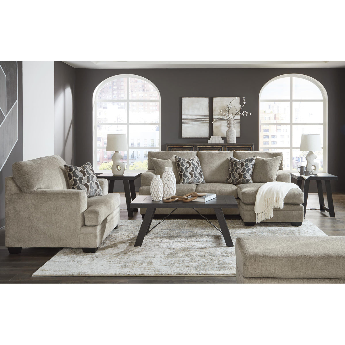 Signature Design by Ashley Stonemeade Fabric Ottoman 5950414