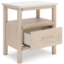  Signature Design by Ashley Cadmori B2615-91 One Drawer Night Stand IMAGE 2