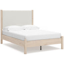 Signature Design by Ashley Cadmori B2615B8 Full Upholstered Panel Bed IMAGE 1
