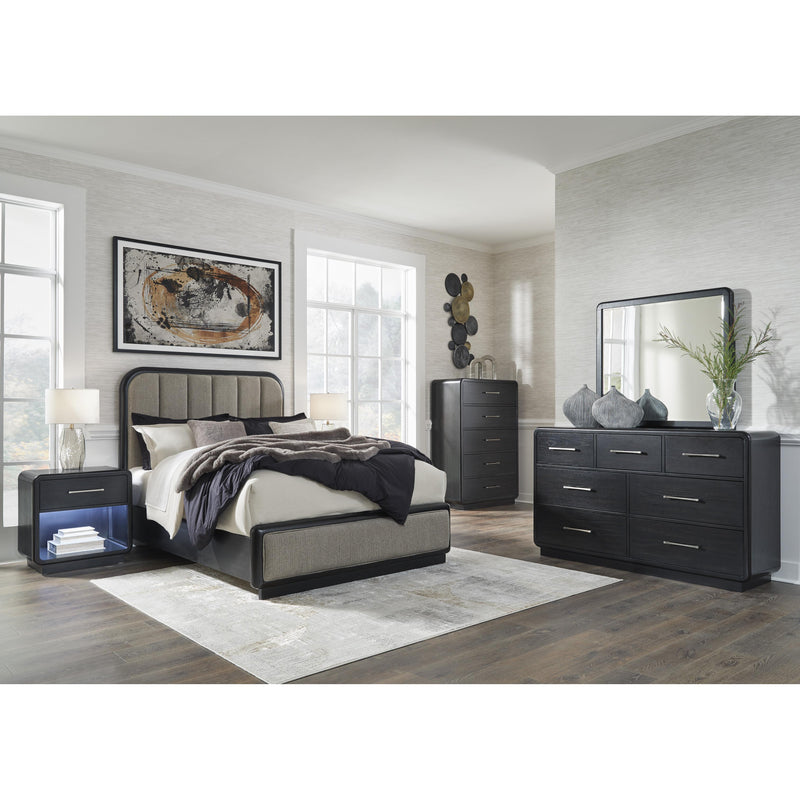 Signature Design by Ashley Rowanbeck Queen Upholstered Panel Bed B821-57/B821-54 IMAGE 7