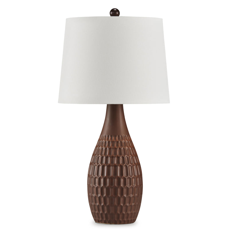 Signature Design by Ashley Cartford L178004 Ceramic Table Lamp IMAGE 1