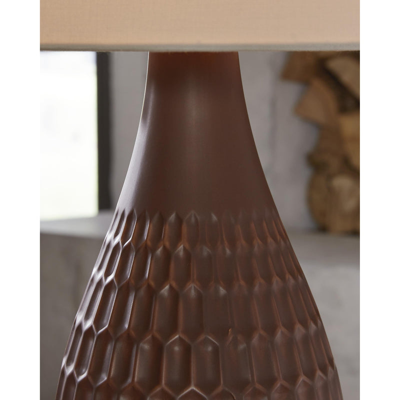 Signature Design by Ashley Cartford L178004 Ceramic Table Lamp IMAGE 3