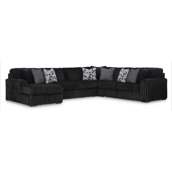 ナイトアボーテII Signature Design by Ashley Midnight-Madness 98103S4 4 pc Sectional wit