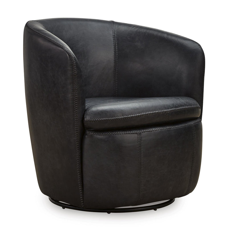Signature Design by Ashley Kierreys Swivel Leather Accent Chair A30007