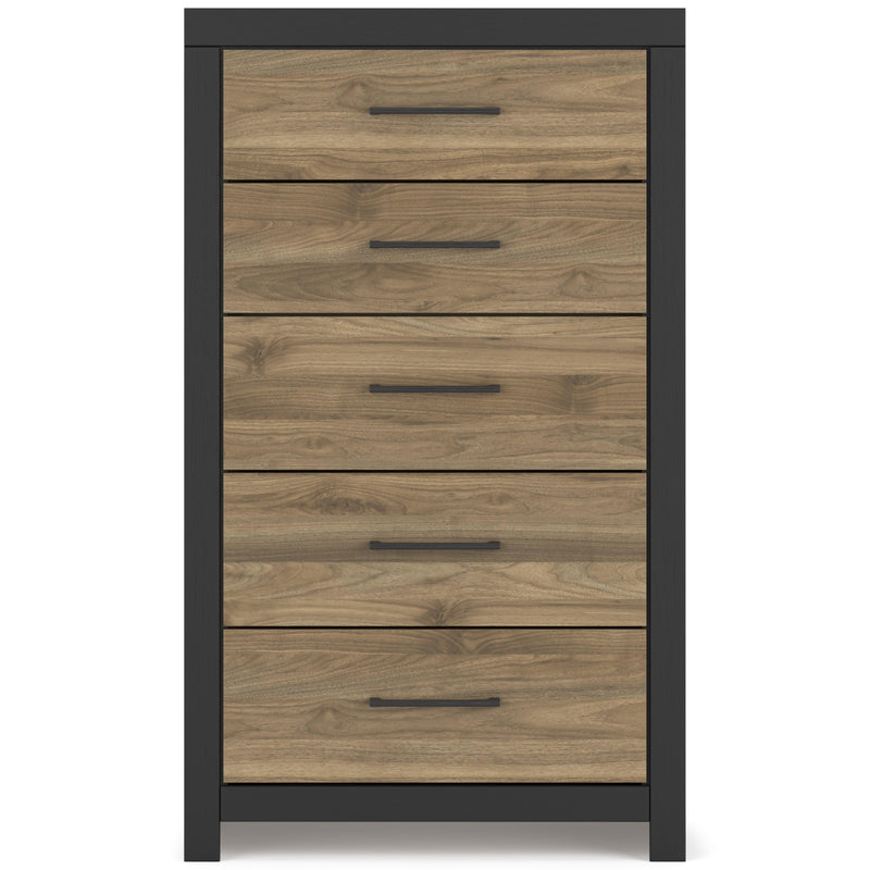  Signature Design by Ashley Vertani B2073-46 Five Drawer Chest IMAGE 3