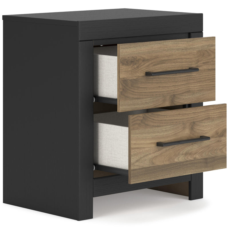  Signature Design by Ashley Vertani B2073-92 Two Drawer Night Stand IMAGE 2
